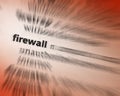 Firewall - a wall or partition designed to inhibit fire or protect data