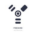 firewire icon on white background. Simple element illustration from Hardware concept Royalty Free Stock Photo