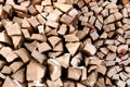 Firewood Dry firewood in a pile for furnace kindling Royalty Free Stock Photo