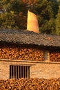 Firewood in factory,Jingdezhen China