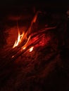 Firewood flame Royalty Free Stock Photo