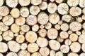 Firewood free-standing stack, seamless Royalty Free Stock Photo