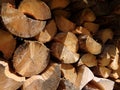Firewood - natural texture Royalty Free Stock Photo