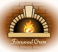 Firewood oven logo or badge