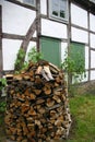 Firewood pile