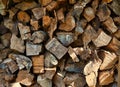 Firewood stack - Winter is coming Royalty Free Stock Photo