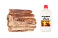 Firewood and Starter Fluid Royalty Free Stock Photo