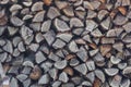 Firewood texture, after the sawing wood Royalty Free Stock Photo