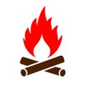 Firewood vector icon