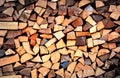Firewood wall Royalty Free Stock Photo