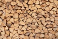 Firewood for the winter, stacks of firewood, pile of firewood Royalty Free Stock Photo