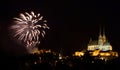 Firework above cathedral Petrov