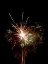 Firework amusement entertainment  fun at night Royalty Free Stock Photo
