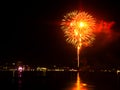 Firework Background Night Party Dark Black Sky Fire Effect Fun Joy Happy New Year Celebrate Fourth Festive Light Shape Glow Royalty Free Stock Photo