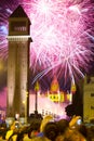 Firework in Barcelona Royalty Free Stock Photo