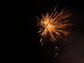 Firework and black background Royalty Free Stock Photo