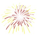 Firework Burst New Year Celebration Vector Illustration Icon Royalty Free Stock Photo