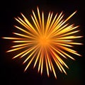 Firework bursting background. Symbol festive