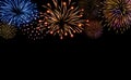 Firework bursting sparkle background set Royalty Free Stock Photo