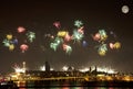 Firework celebration Redentore (Venice, Italy) Royalty Free Stock Photo