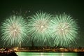 Firework celebration Redentore (Venice, Italy) Royalty Free Stock Photo
