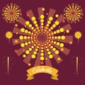 Firework celebrations and congratulations Royalty Free Stock Photo