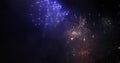 Firework. Celebratory bright firework in a night sky Royalty Free Stock Photo