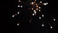 Firework. Celebratory bright firework in a night sky. Fireworks in the night sky of Moscow colorful. Royalty Free Stock Photo