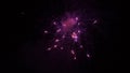 Firework. Celebratory bright firework in a night sky. Fireworks in the night sky of Moscow colorful. Royalty Free Stock Photo