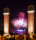 Firework at closing of La Merce Festival