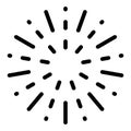 Firework cracker icon, outline style