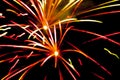 Firework in detail at night celebration background Royalty Free Stock Photo