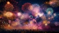 Firework display Royalty Free Stock Photo