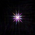 Firework Explosion, Star Or Sunburst In Bright Multicolored Light Rays Royalty Free Stock Photo