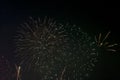 Firework festivities been celebrated in Valencia Spain for the FALLAS at nite display Royalty Free Stock Photo