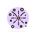 Firework, Fire, Easter, Holiday Abstract Circle Background Flat color Icon Royalty Free Stock Photo