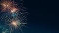 Firework holiday background. Illustration AI Generative Royalty Free Stock Photo