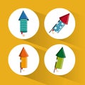 Firework icon design Royalty Free Stock Photo