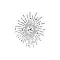 Firework illustration Royalty Free Stock Photo