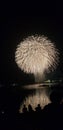 Firework in Kawaguchiko Royalty Free Stock Photo