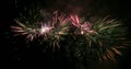 Firework light trails Royalty Free Stock Photo