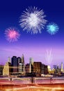 Firework over New York Royalty Free Stock Photo