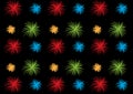 Firework pattern wallpaper design illustrated for artwork