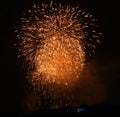 Firework in Prague VIII Royalty Free Stock Photo