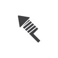 Firework rocket vector icon