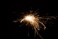 Firework Sparkler on black background Royalty Free Stock Photo