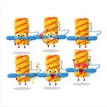 Firework spinner cartoon designs as a cute angel character