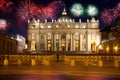 Firework in Vatican, Rome, Italy Royalty Free Stock Photo