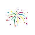 Firework vector icon illustration Royalty Free Stock Photo