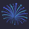 Firework vector illustration Royalty Free Stock Photo